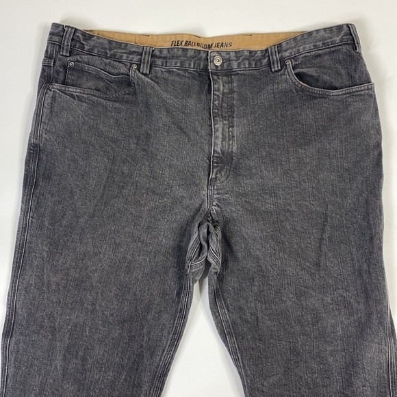 Duluth Trading 20207B Ballroom Flex Black Relaxed Fit Jeans 48x34 - Picture 2 of 14